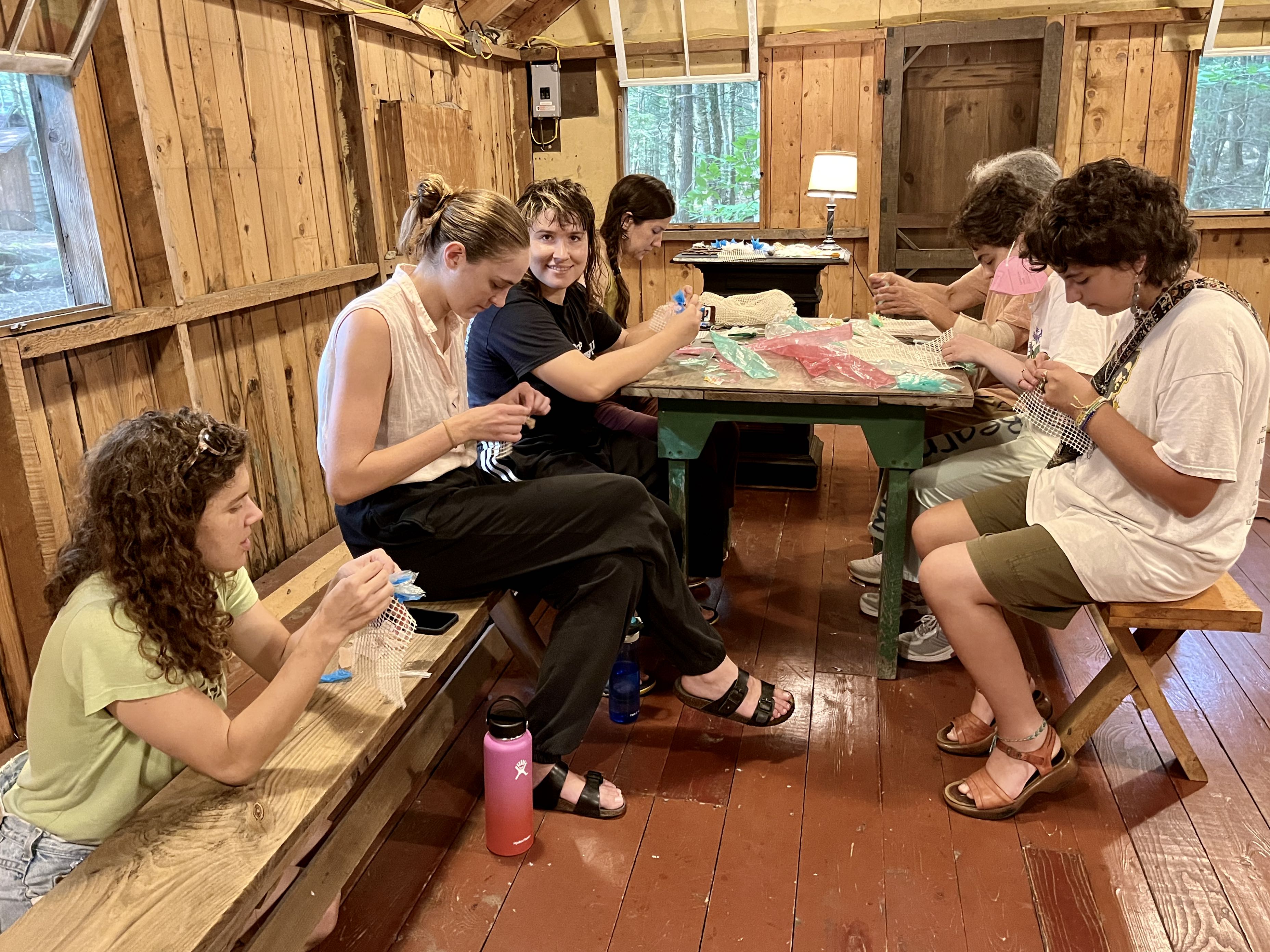 Anxiety Blanket communal weaving workshop